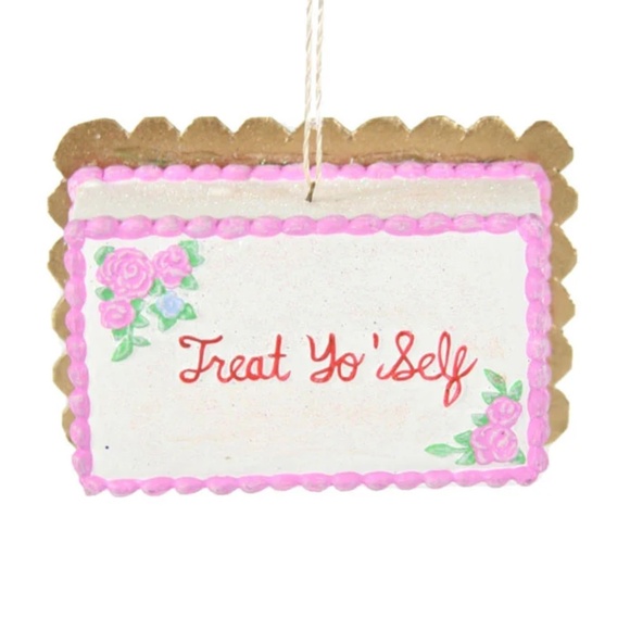 Cody Foster TREAT YO' SELF Sheet Cake Ornament - Picture 1 of 1